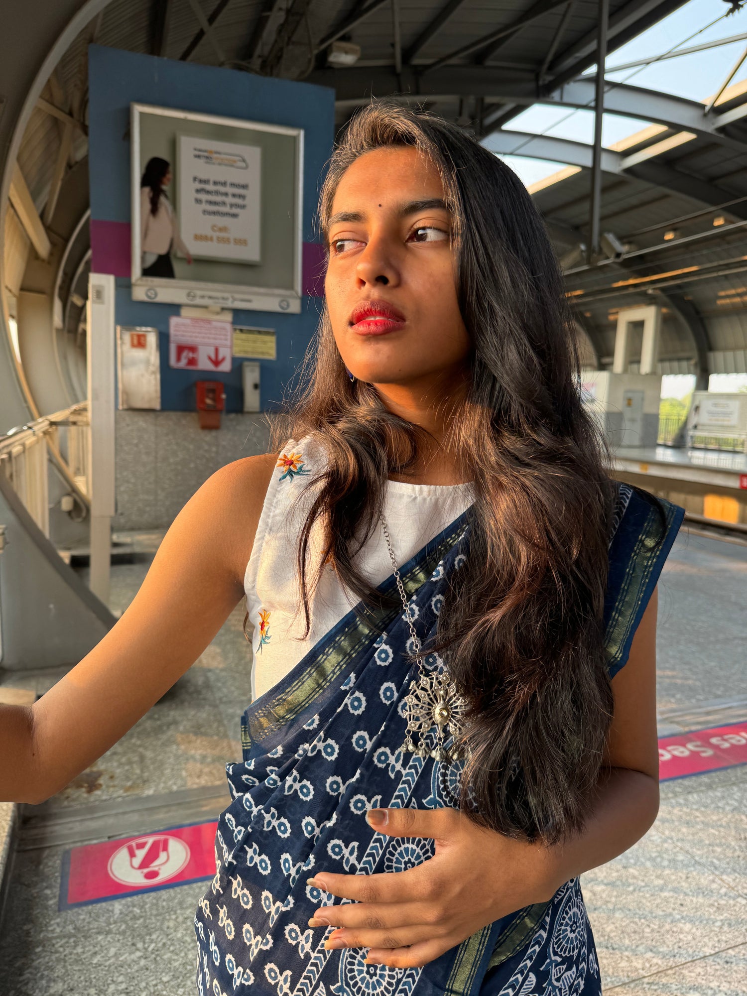 Indigo Chanderi Cotton Sarees