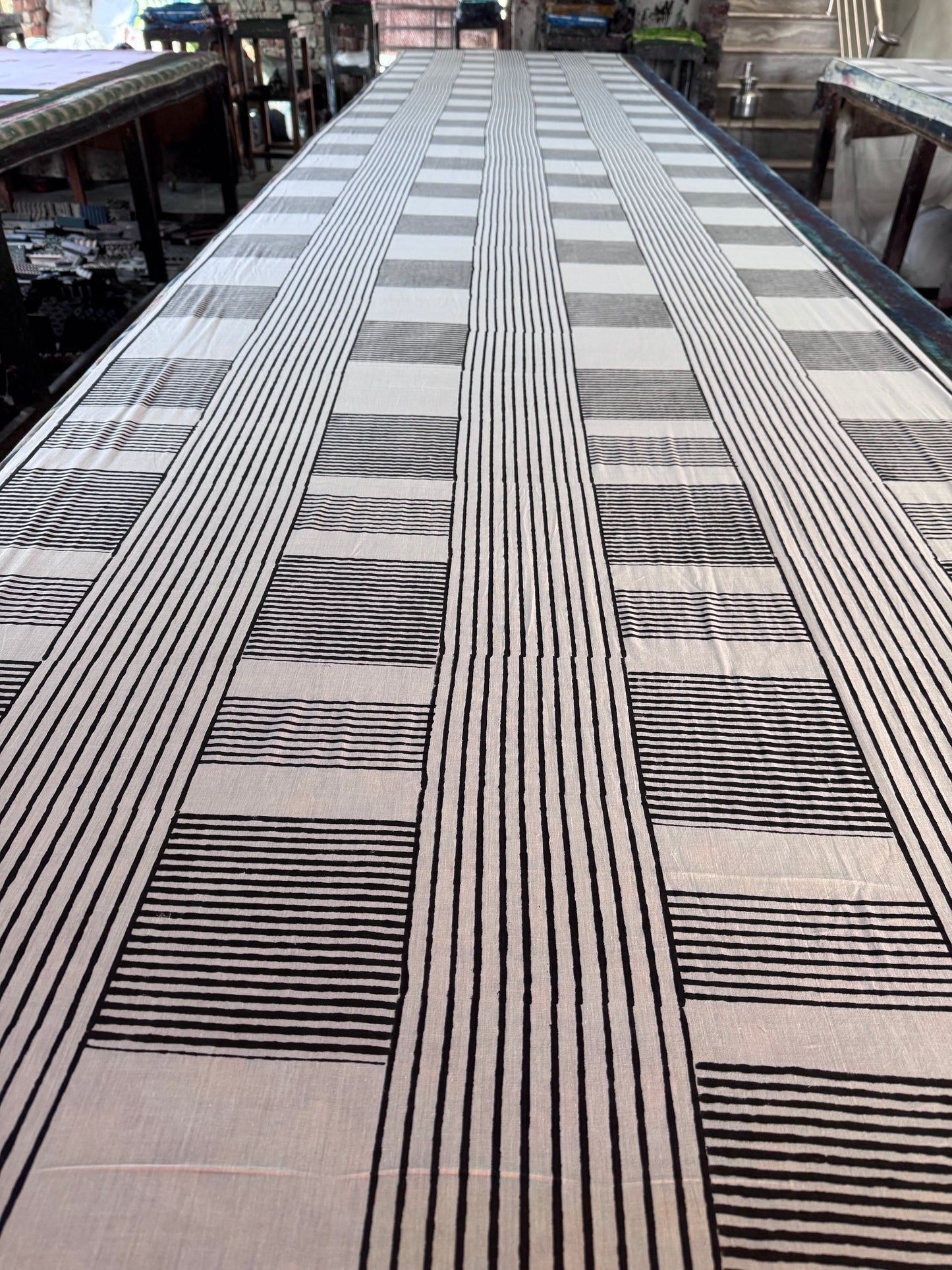 Handblock printed Cotton saree