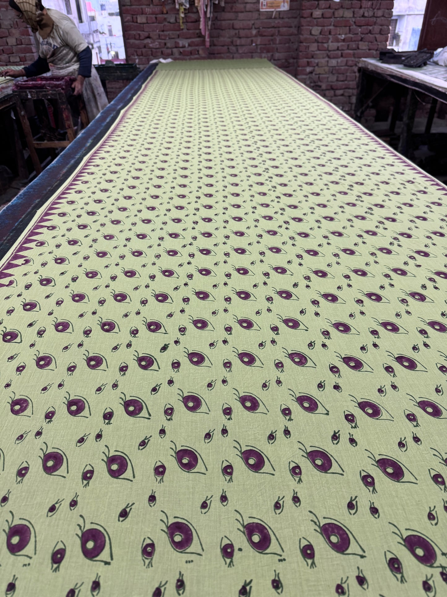 Handblock printed Cotton saree