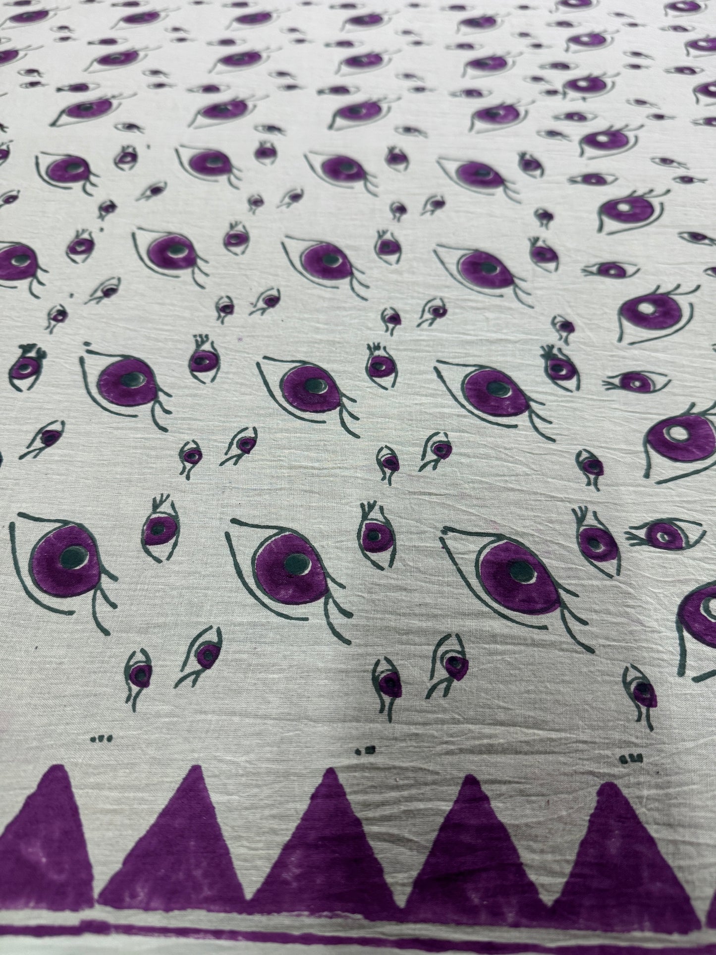 Handblock printed Cotton saree