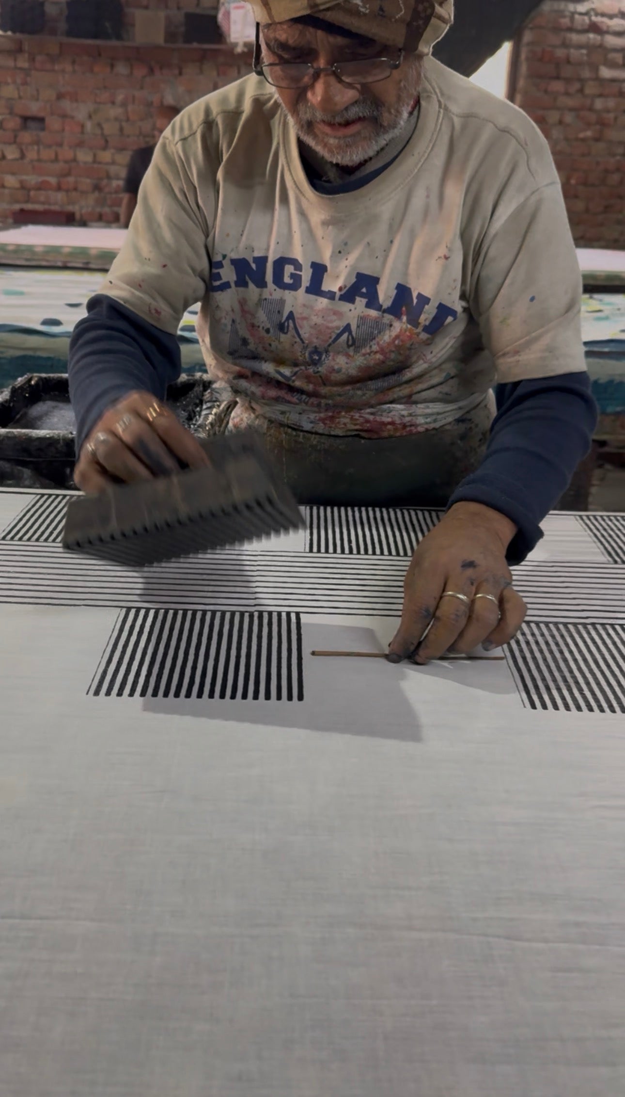 Handblock printed Cotton saree